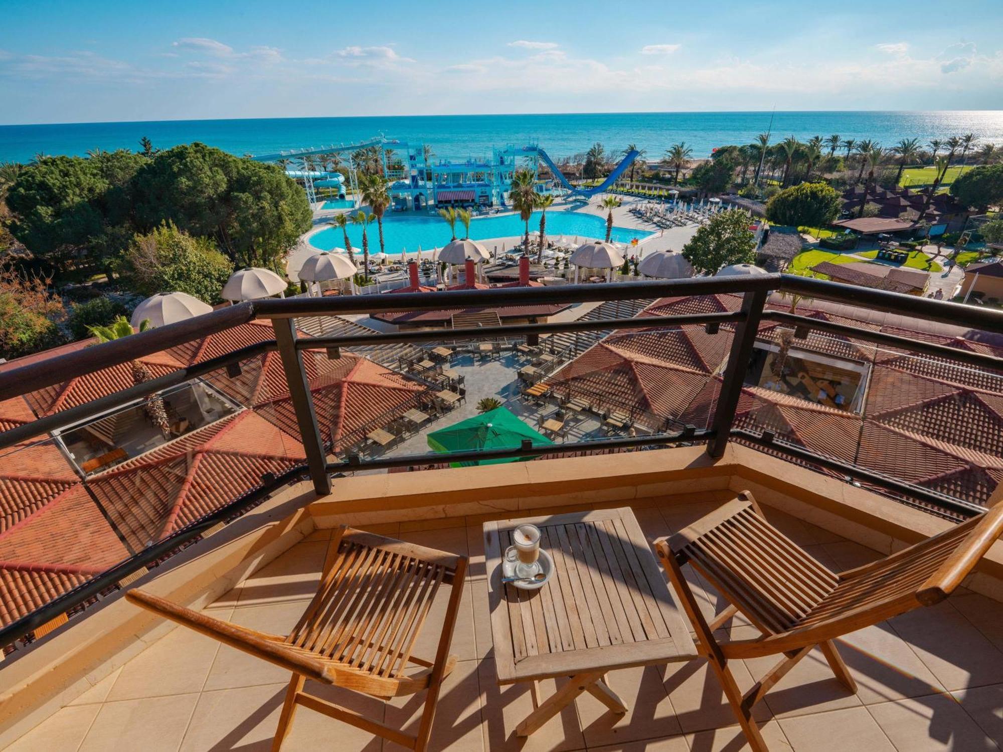Asteria Family Resort Belek Antalya Luaran gambar View from the balcony of a hotel room